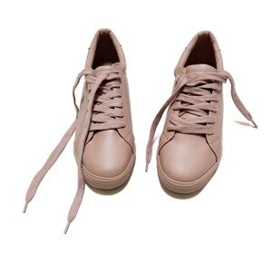 Nautica Calera 4 Women's Pink Faux Leather Sneakers Perforated Low Top Shoes